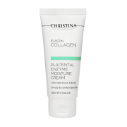 Christina Elastin Collagen Placental Enzyme Moisture Cream with Vit. A,E&HA – для жирной кожи 60 мл