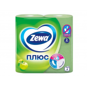 Туалетная бумага Zewa Плюс Яблоко, 2 слоя, 4 рулона