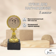 Универсальный кубок для награждения победителей и призеров 3 место.